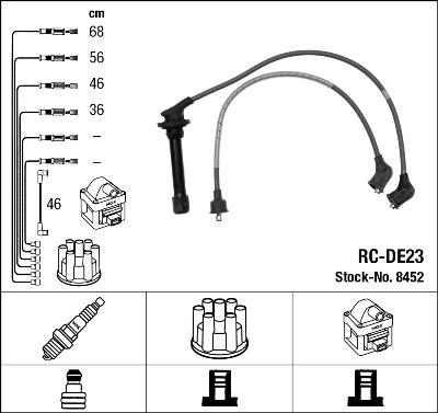 NGK 8452 - Комплект проводов зажигания autodnr.net