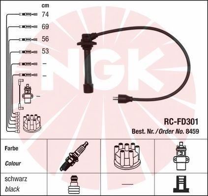 NGK 8459 - Комплект проводів запалювання autocars.com.ua