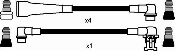NGK 8472 - Комплект проводів запалювання autocars.com.ua