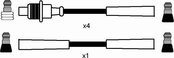 NGK 8495 - Комплект проводів запалювання autocars.com.ua