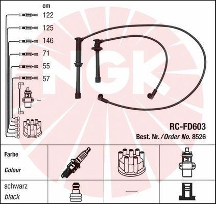 NGK 8526 - Комплект проводів запалювання autocars.com.ua