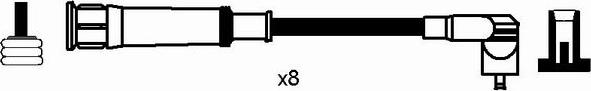 NGK 8620 - Комплект проводів запалювання autocars.com.ua