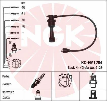 NGK 9128 - Комплект проводов зажигания avtokuzovplus.com.ua