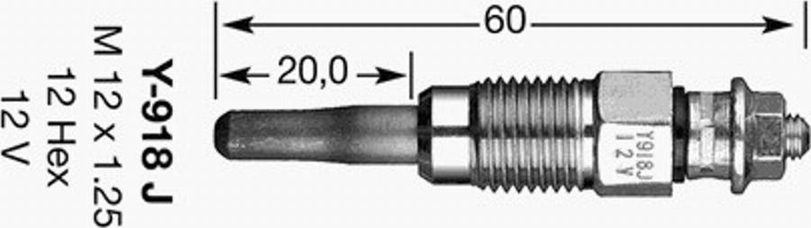 NGK D-Power  2 - Свеча накаливания autodnr.net