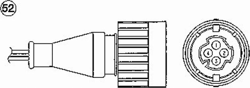 NGK OTA7H-3A1 - Лямбда-зонд, датчик кислорода autodnr.net