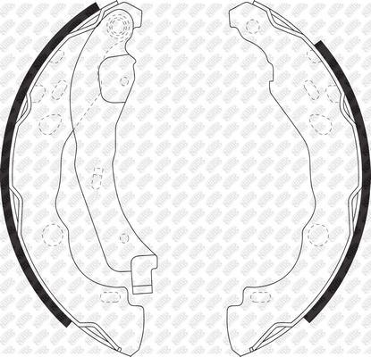 NiBK FN0619 - Комплект тормозных колодок, барабанные avtokuzovplus.com.ua