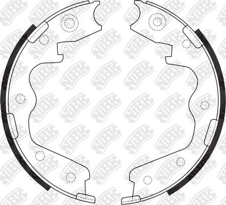 NiBK FN0698 - Комплект гальм, ручник, парковка autocars.com.ua