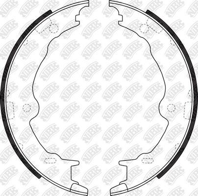 NiBK FN0700 - Комплект тормозов, ручник, парковка avtokuzovplus.com.ua