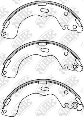 NiBK FN3399 - Комплект гальм, барабанний механізм autocars.com.ua