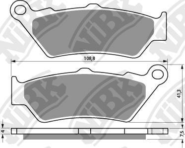 NiBK PM114 - Гальмівні колодки, дискові гальма autocars.com.ua