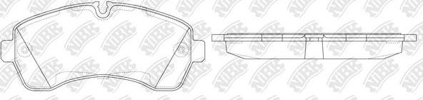 NiBK PN0036W - Тормозные колодки, дисковые, комплект avtokuzovplus.com.ua