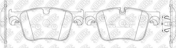 NiBK PN0045 - Тормозные колодки, дисковые, комплект autodnr.net