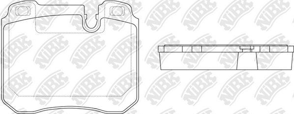 NiBK PN0059 - Гальмівні колодки, дискові гальма autocars.com.ua