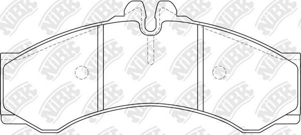 NiBK PN0107 - Тормозные колодки, дисковые, комплект avtokuzovplus.com.ua