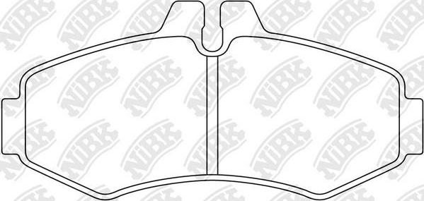 NiBK PN0132 - Тормозные колодки, дисковые, комплект autodnr.net