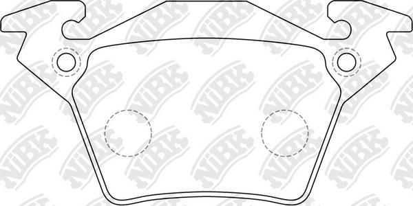 NiBK PN0141 - Тормозные колодки, дисковые, комплект avtokuzovplus.com.ua