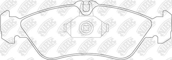 NiBK PN0169 - Тормозные колодки, дисковые, комплект autodnr.net