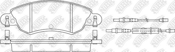 NiBK PN0183W - Гальмівні колодки, дискові гальма autocars.com.ua