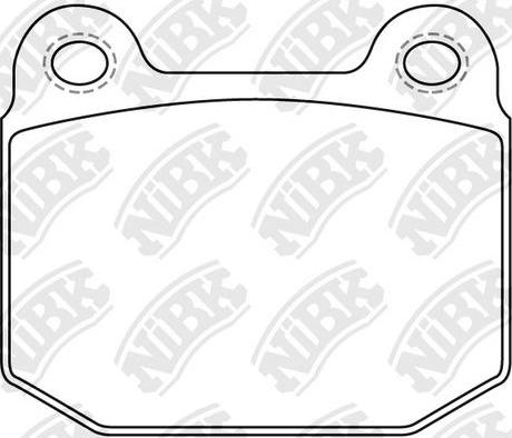 NiBK PN0226 - Тормозные колодки, дисковые, комплект autodnr.net