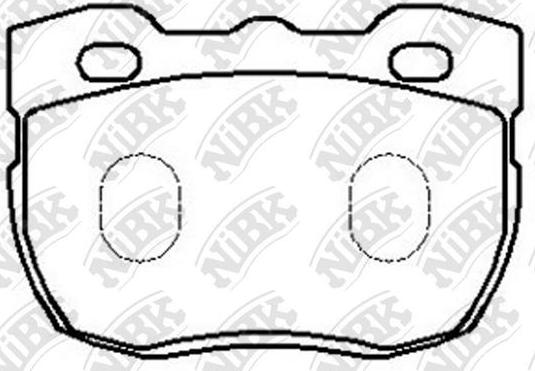 NiBK PN0238 - Гальмівні колодки, дискові гальма autocars.com.ua