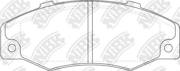 NiBK PN0239 - Тормозные колодки, дисковые, комплект avtokuzovplus.com.ua