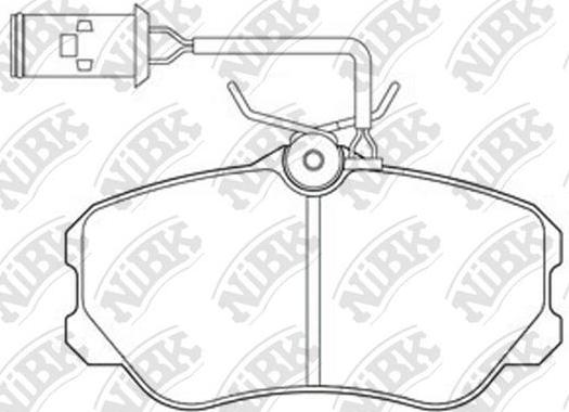 NiBK PN0262 - Гальмівні колодки, дискові гальма autocars.com.ua