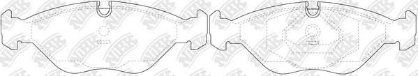 NiBK PN0279 - Тормозные колодки, дисковые, комплект avtokuzovplus.com.ua
