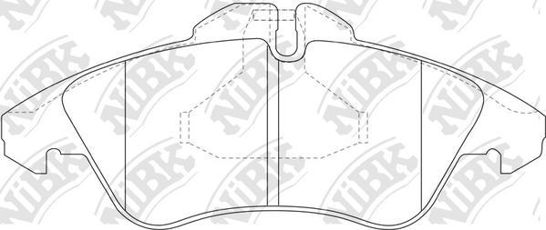 NiBK PN0301 - Тормозные колодки, дисковые, комплект avtokuzovplus.com.ua