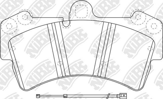 NiBK PN0346WS - Комплект високоефективних гальмівних колодок autocars.com.ua