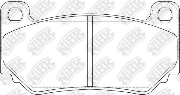 NiBK PN0360 - Тормозные колодки, дисковые, комплект autodnr.net