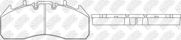 NiBK PN0451 - Тормозные колодки, дисковые, комплект autodnr.net