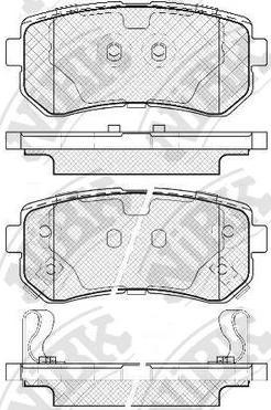 NiBK PN0466 - Тормозные колодки, дисковые, комплект avtokuzovplus.com.ua