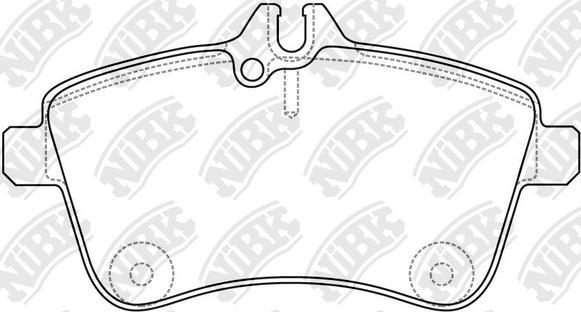 NiBK PN0490 - Тормозные колодки, дисковые, комплект avtokuzovplus.com.ua