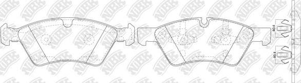 NiBK PN0500 - Гальмівні колодки, дискові гальма autocars.com.ua