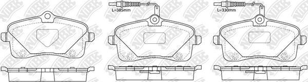 NiBK PN0562W - Гальмівні колодки, дискові гальма autocars.com.ua