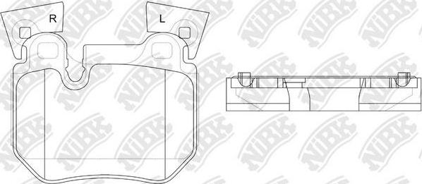 NiBK PN0569 - Гальмівні колодки, дискові гальма autocars.com.ua