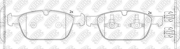 NiBK PN0571 - Тормозные колодки, дисковые, комплект autodnr.net