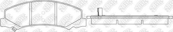 NiBK PN0582 - Гальмівні колодки, дискові гальма autocars.com.ua