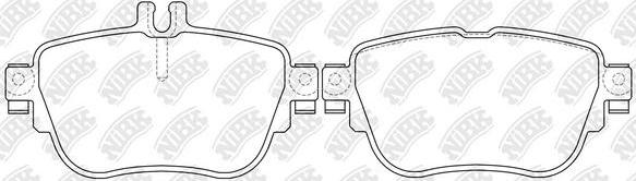 NiBK PN0589 - Тормозные колодки, дисковые, комплект autodnr.net