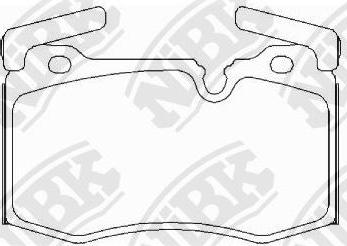 NiBK PN0606 - Тормозные колодки, дисковые, комплект avtokuzovplus.com.ua