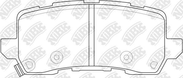 NiBK PN0648 - Тормозные колодки, дисковые, комплект avtokuzovplus.com.ua