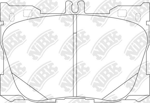 NiBK PN0695 - Гальмівні колодки, дискові гальма autocars.com.ua