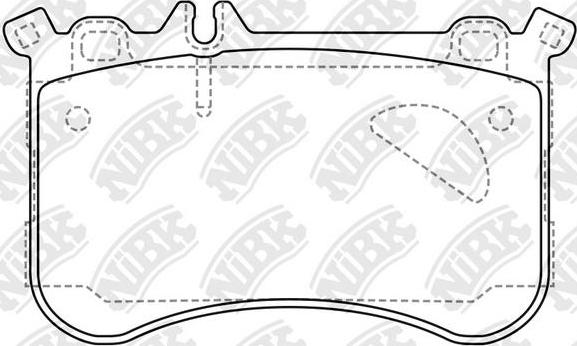 NiBK PN0741 - Гальмівні колодки, дискові гальма autocars.com.ua