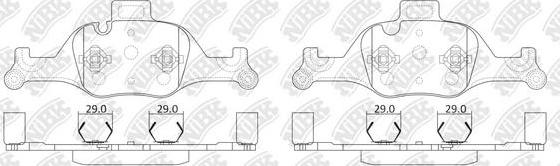 NiBK PN0755 - Гальмівні колодки, дискові гальма autocars.com.ua