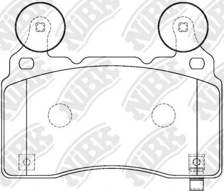NiBK PN0813S - Комплект високоефективних гальмівних колодок autocars.com.ua