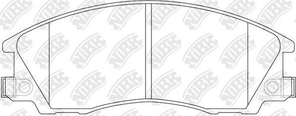 NiBK PN0853 - Тормозные колодки, дисковые, комплект avtokuzovplus.com.ua