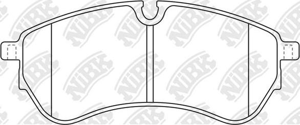 NiBK PN0869 - Тормозные колодки, дисковые, комплект avtokuzovplus.com.ua