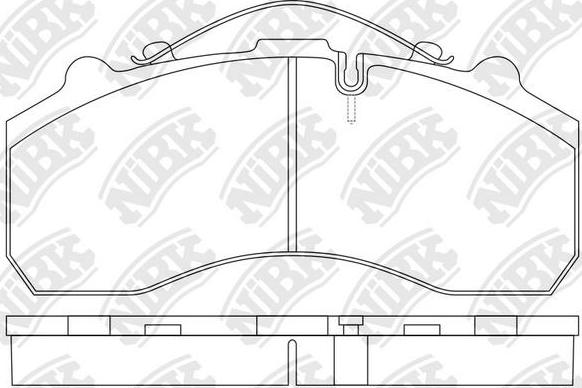 NiBK PN0908 - Гальмівні колодки, дискові гальма autocars.com.ua
