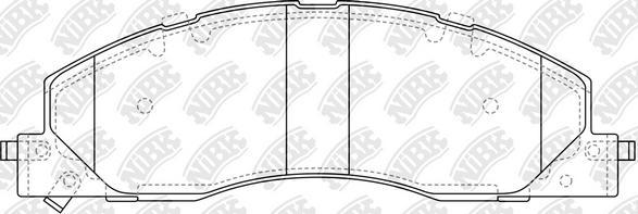 NiBK PN0914 - Гальмівні колодки, дискові гальма autocars.com.ua