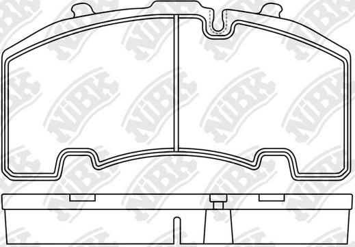 NiBK PN0925 - Тормозные колодки, дисковые, комплект avtokuzovplus.com.ua